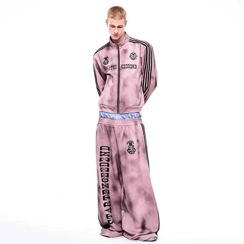 LUZHEN 2025 новая модная повседневная куртка в полоску с принтом на молнии и воротником-стойкой, мужская модная красивая спортивная одежда высокого качества JY5010