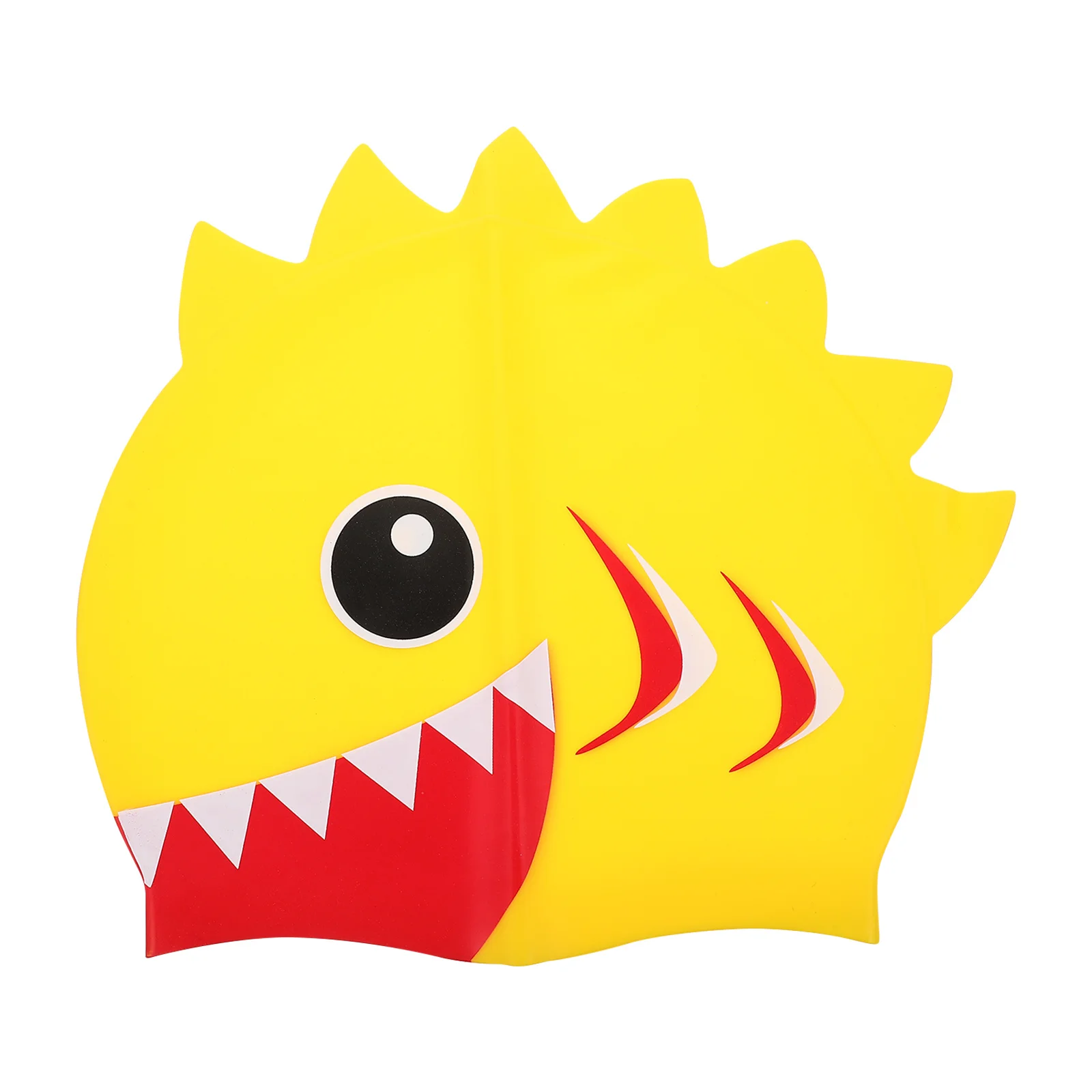 قبعات سباحة رائعة مصنوعة من مادة السيليكون المرنة الناعمة تمنع تسرب المياه بنمط كرتوني جميل لمتعة السباحة