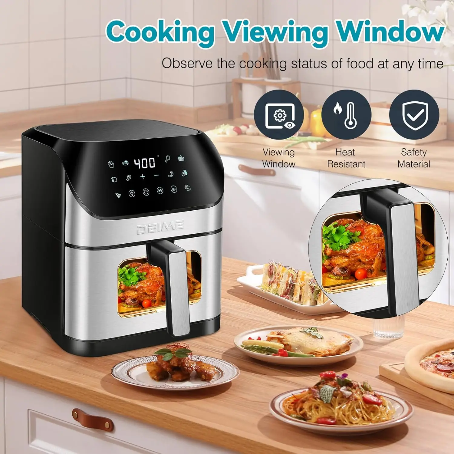 Air Fryer 6.2 QT Large Capacity Oven 2
