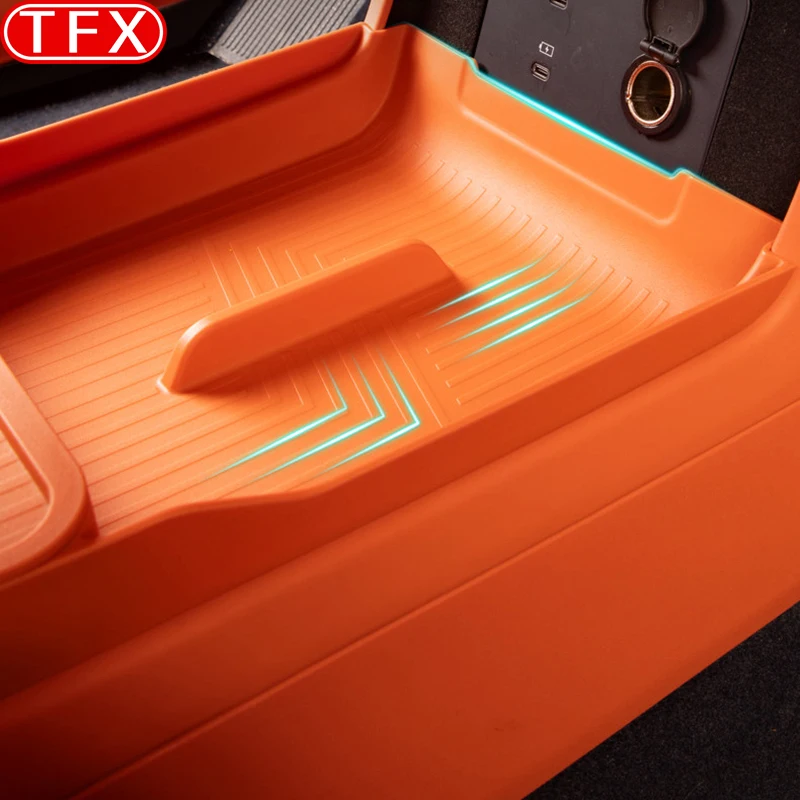 For Lynk&co 900 2025 Car Central Control Lower Storage Box Double-layer Storage Box Auto Interior Modification Accessories
