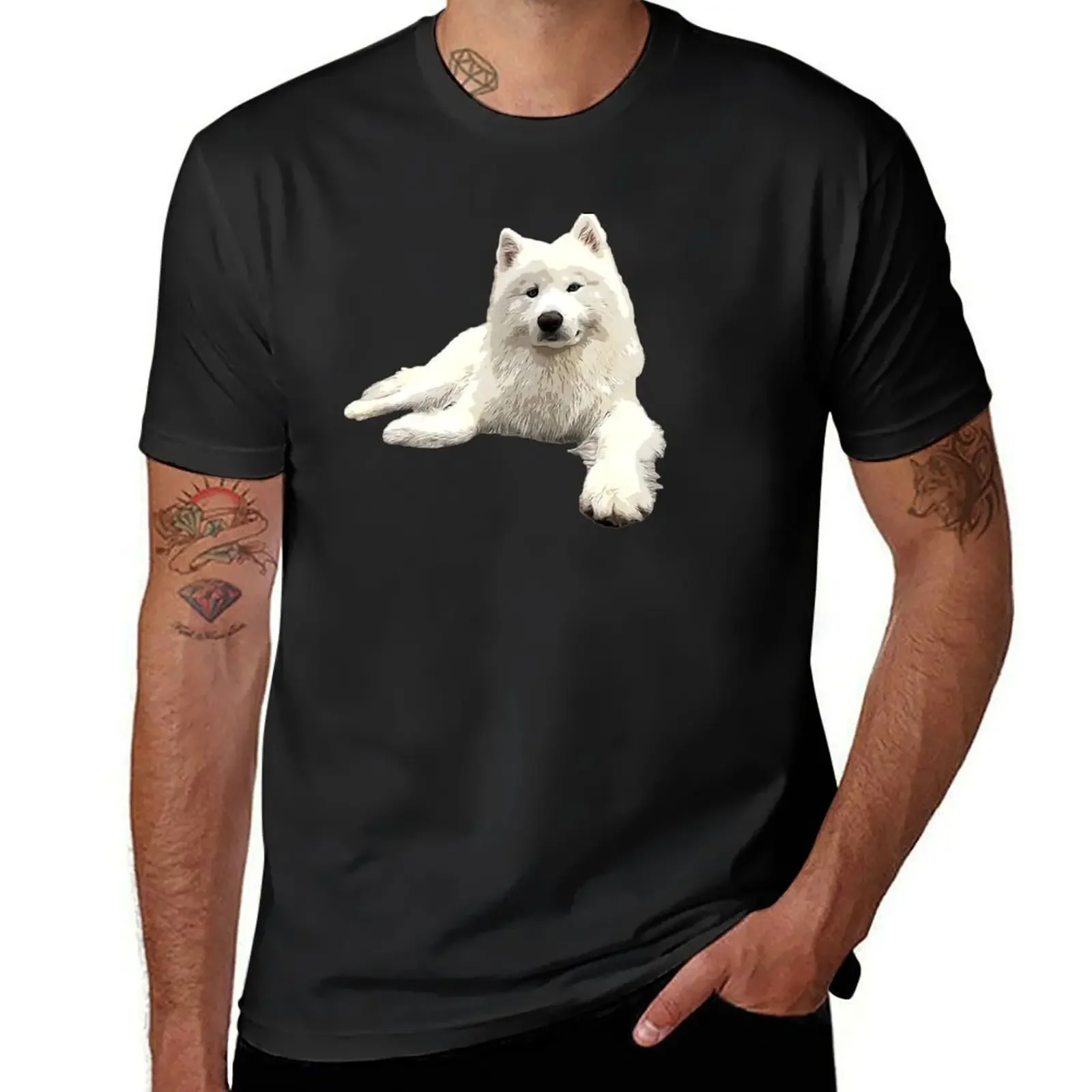 

Samoyed Looking Good! T-Shirt anime tshirt plus size clothes sublime tees t shirts for men graphic