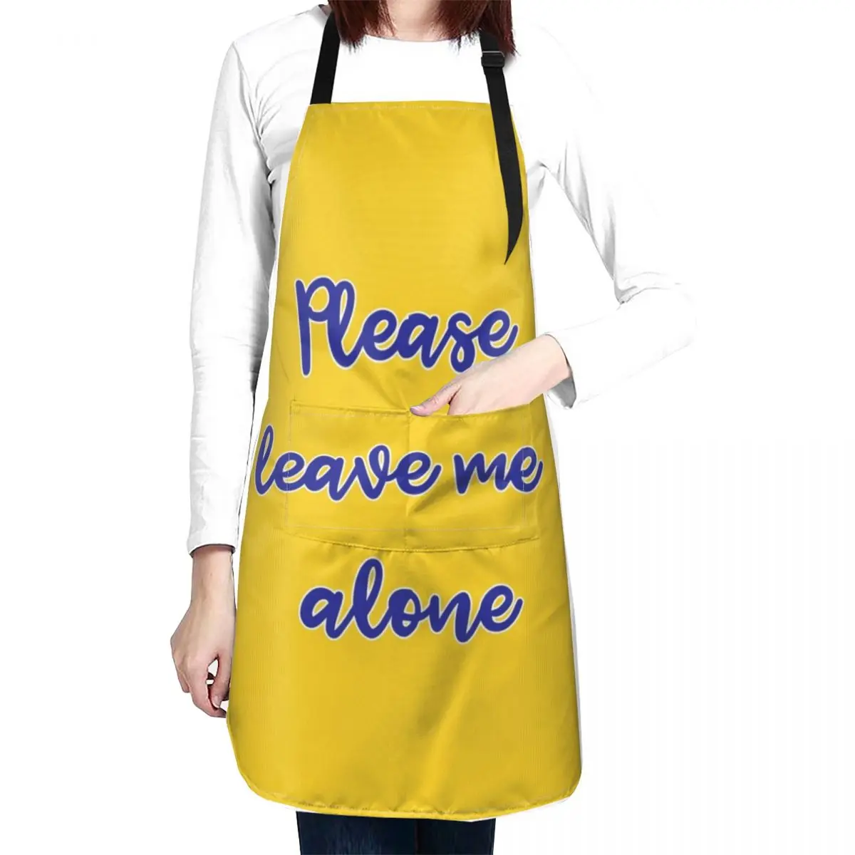 Please leave me alone Apron Kitchen And Household Goods professional kitchen Apron