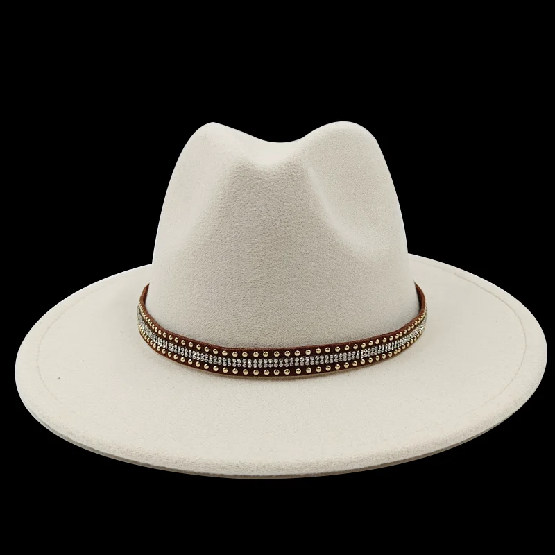 Wholesale low-priced fedora hats Panama new felt hats Men\'s jazz hats Party stage performances Women\'s soft hats sombreros