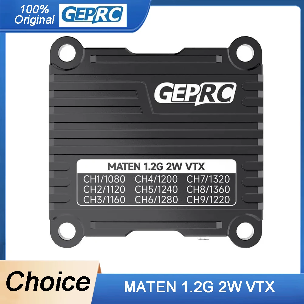 

GEPRC MATEN 1.2G 2W VTX 25mW/2000mW VTX Transmitter Transmitting Module 1080 Mhz -1360 Mhz for FPV Long Range Racing Drone