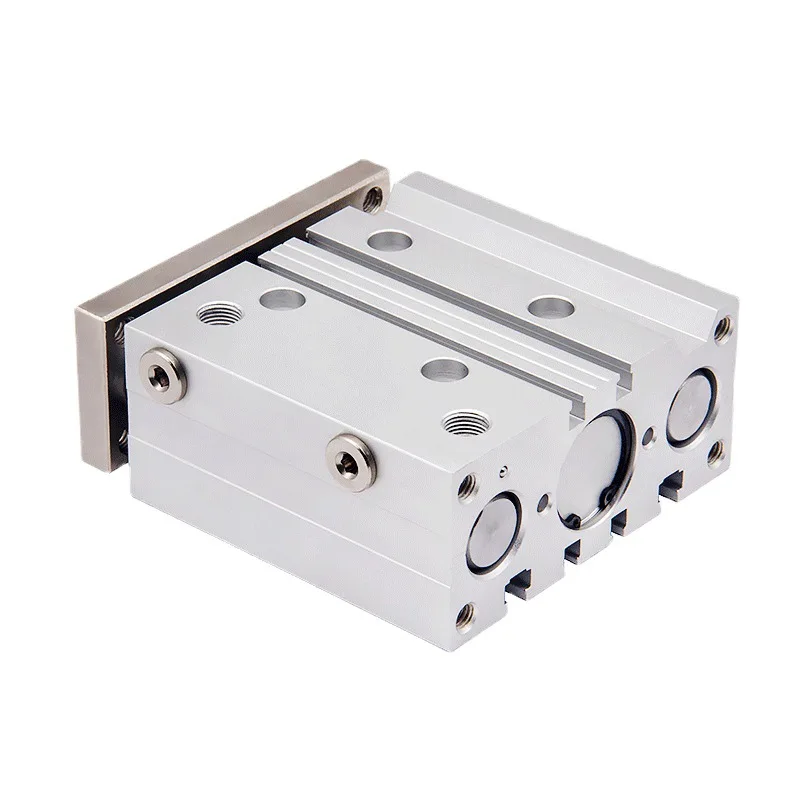 Pneumatic three-axis guide rod cylinder, bore 12/16/20/25/32/40/50/63 specification