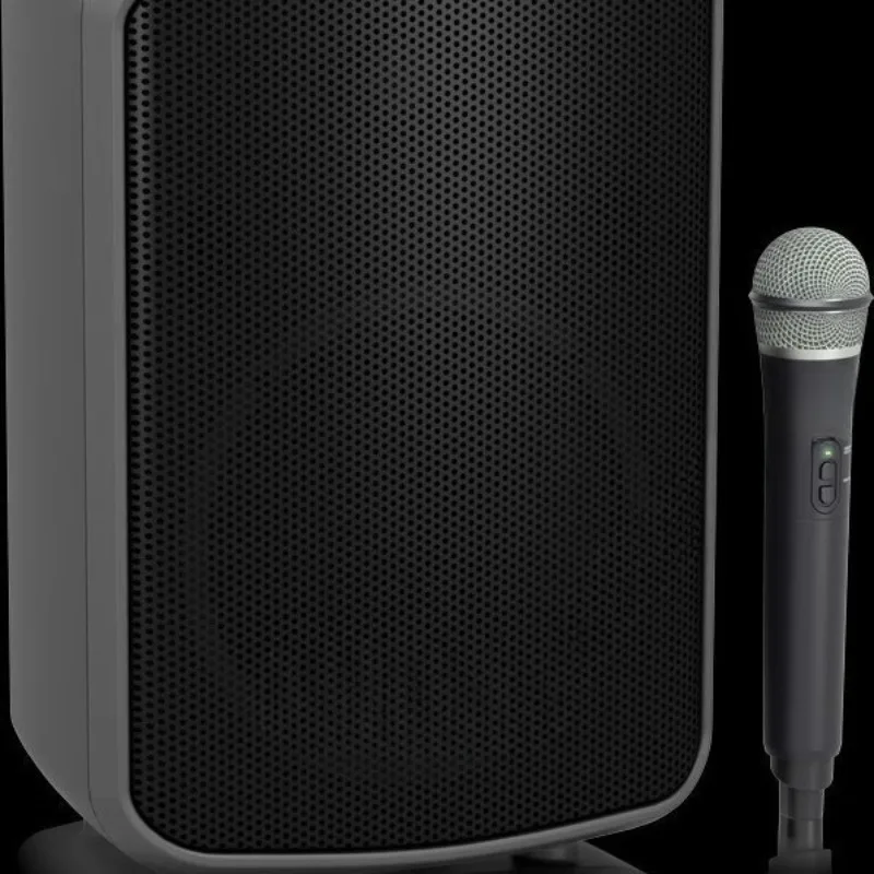 Portable 200 Watt Conference PA Audio Cord Battery Wireless Microphone