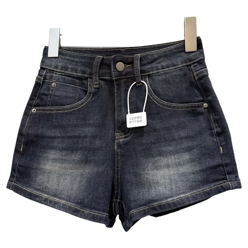 

Джинсовые брюки с вышивкой в стиле ретро, женские свободные летние повседневные широкие брюки с высокой талией и вышивкой