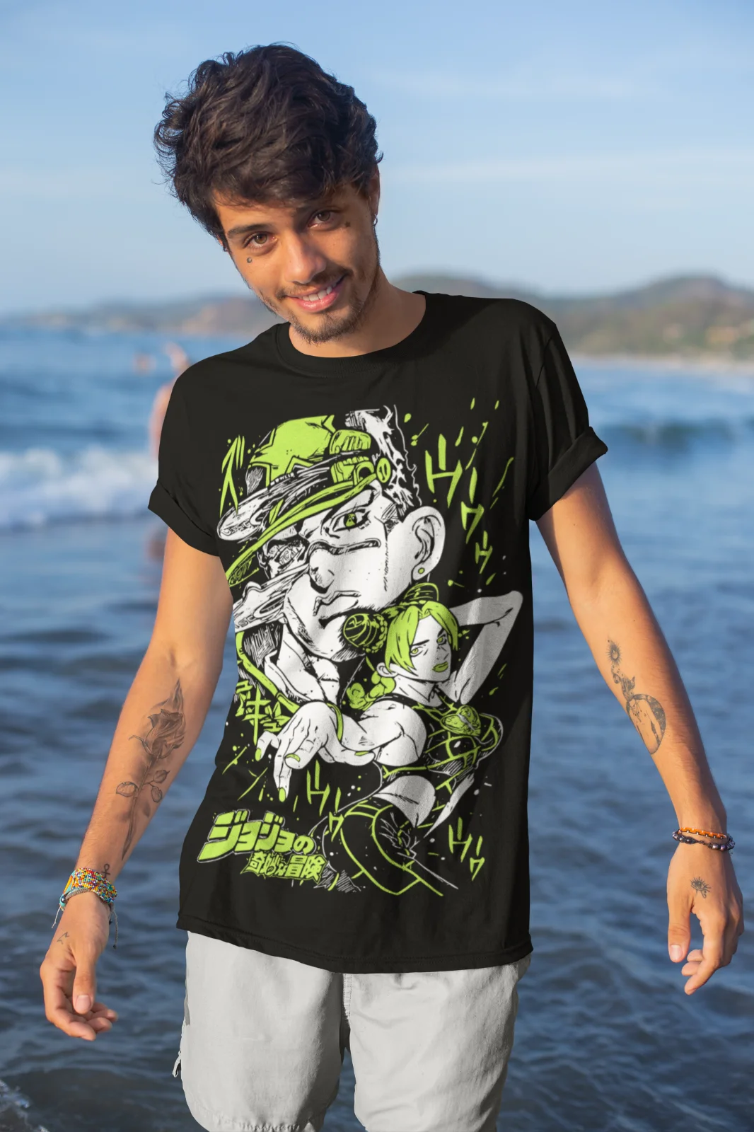 Jojo's Bizarre Adventure Jolyn T-shirt Anime Manga Graphic Design Shirt Soft Tee
