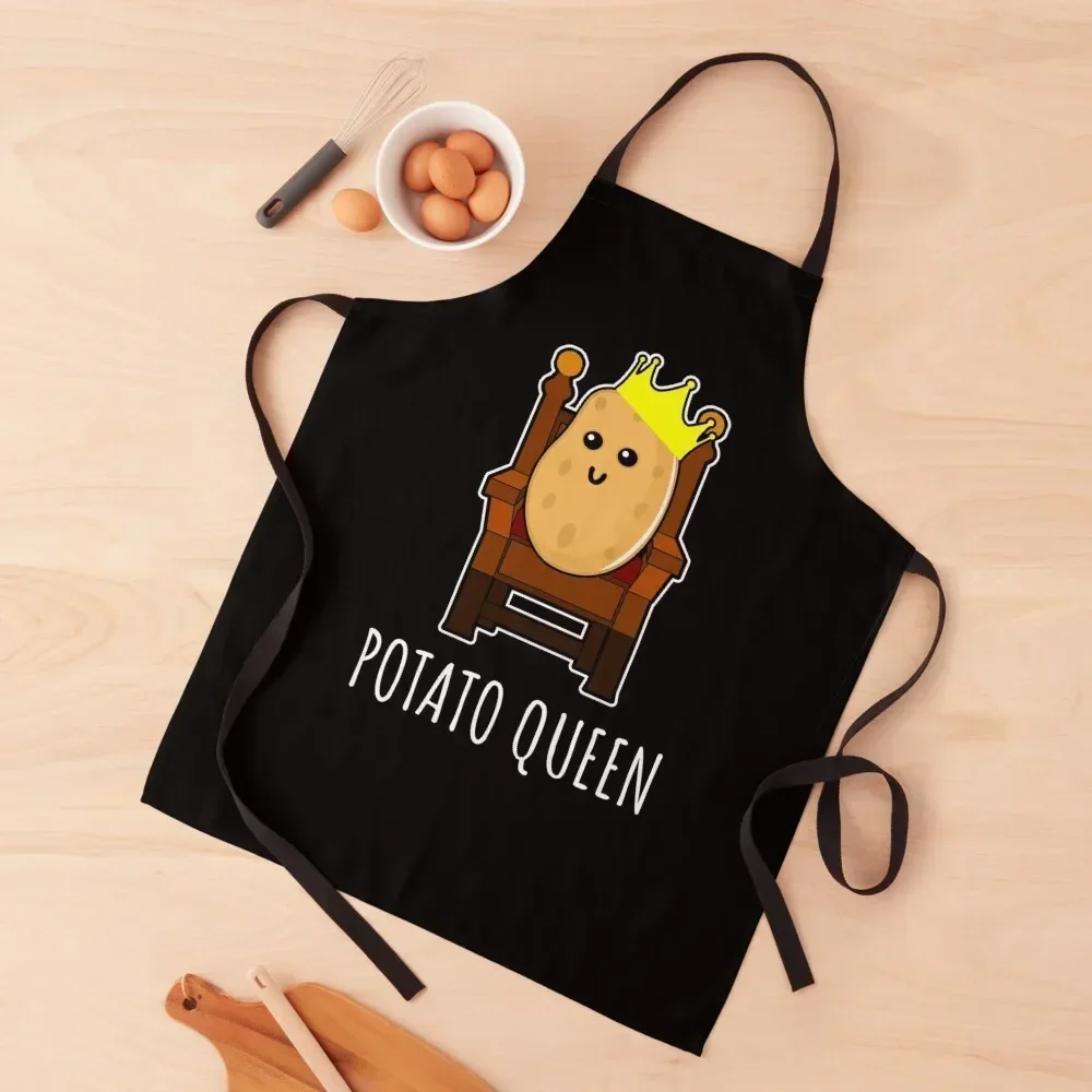 Potato Queen - Funny Potato Gift Apron japanese style Cleaning Products For Home Apron