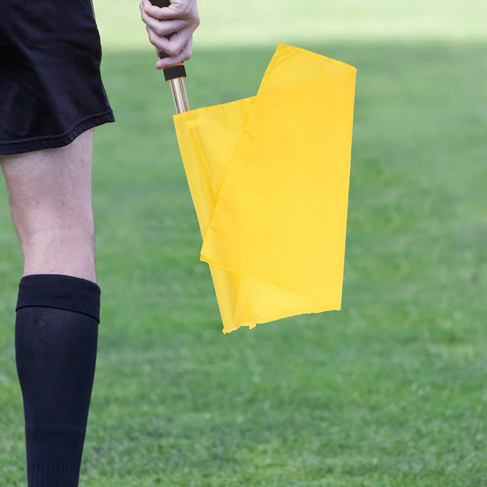 8 قطعة أعلام الحكم إشارة متعددة الأغراض خفيفة الوزن المحمولة مريح العلم لسباق حركة المرور تحذير الرياضة #4