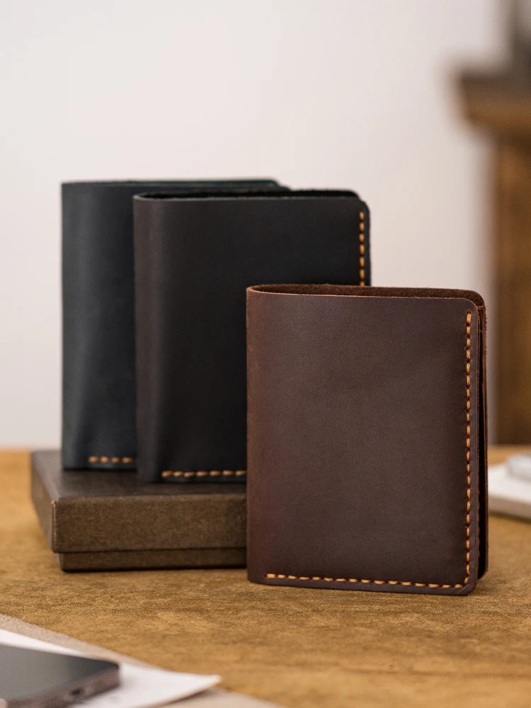 handcrafted-short-wallet-leather-stitching-men's-genuine-top-layer-cowhide-vertical-leather-clip-vintage-driver's-license-bag