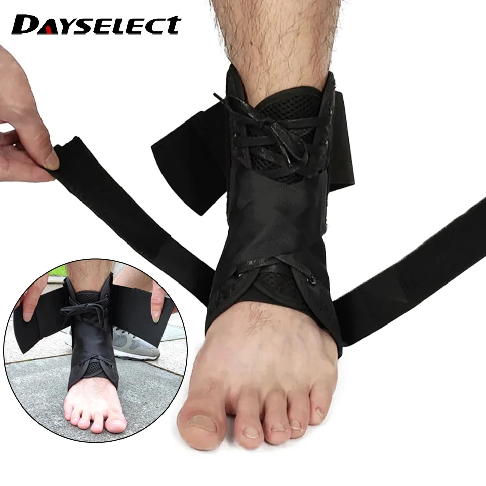 1Pcs Adjustable Ventilate Elastic Sport Pressurized Bandage Ankle Support Ankle Retainer Protector Gear Foot Sleeve Brace Unisex