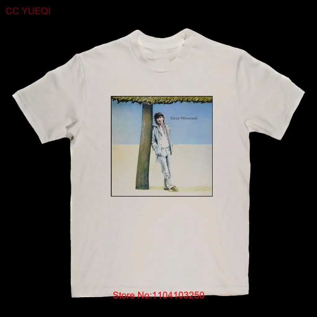 Vtg Steve Winwood Solo Album Heavy Cotton White T Shirt For Men DI124