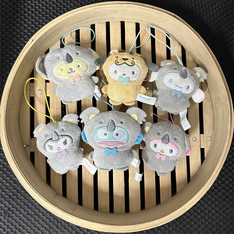 Hello Kitty Cartoon Kuromi Panda Drag Series Hangyodon Peluche Bambola My Melody Cinnamoroll Borsa Appesa Portachiavi Decorazione Regalo