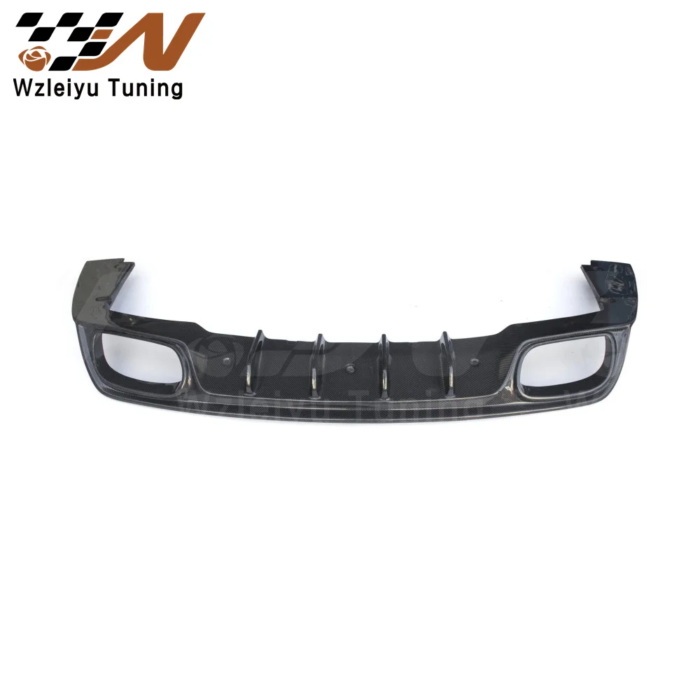 New Style Real Carbon Fiber Rear Bumper Diffuser Fit For Maserati Quattroporte 17-19 High Quality Fitment