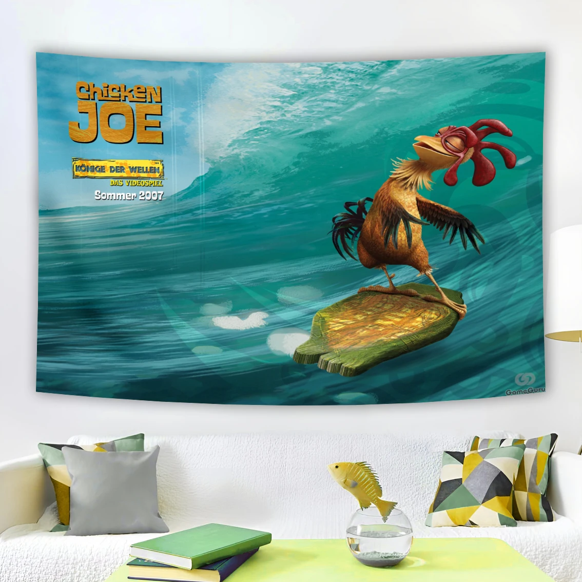 الدجاج جو نسيج في الهواء الطلق حديقة الدجاج تصفح مضحك ميمي جدار الفن أنيمي لعبة الجمالية غرفة الديكور المفروشات