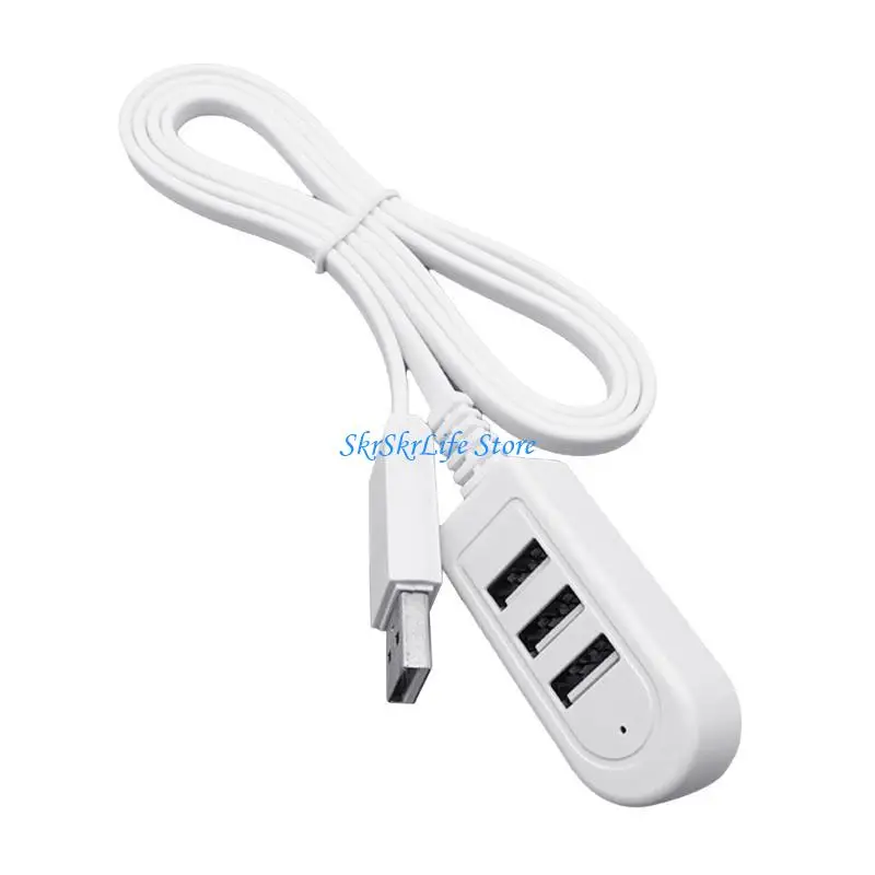 E65E 3 USB Port Multi-function 3A Converter Extension Cable Line Expansion Multi-port Hub Data Cable Accessories