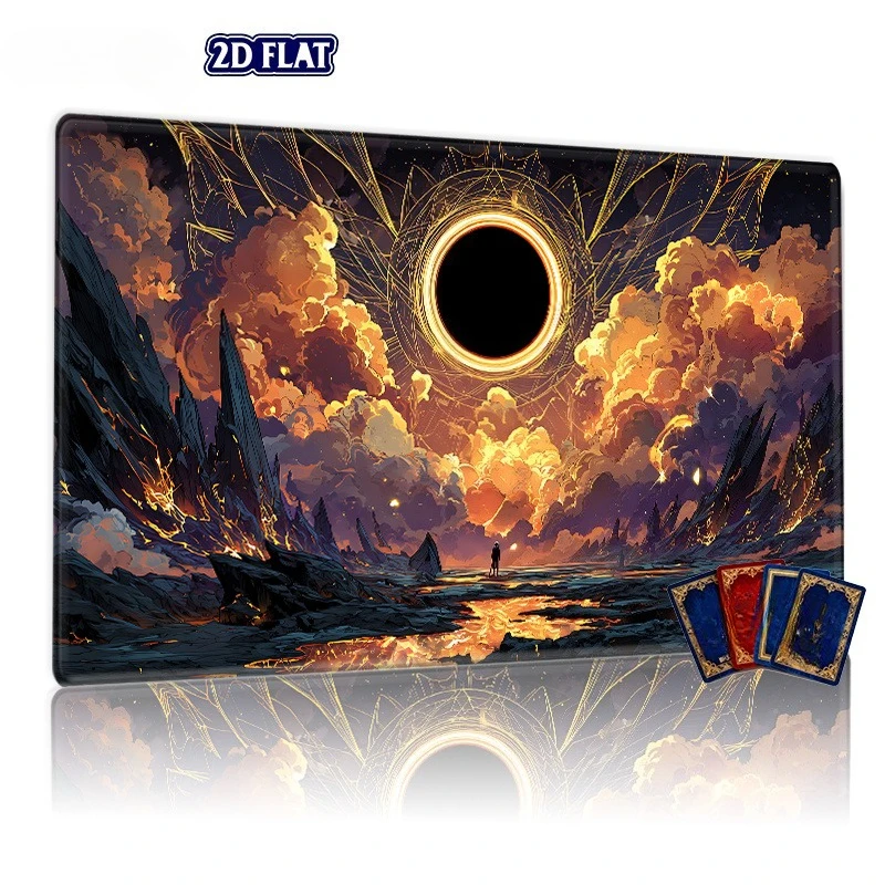 Astro Black Hole Game Mat, suitable for collectible card games, TCG, tabletop role-playing games, and card game table mats