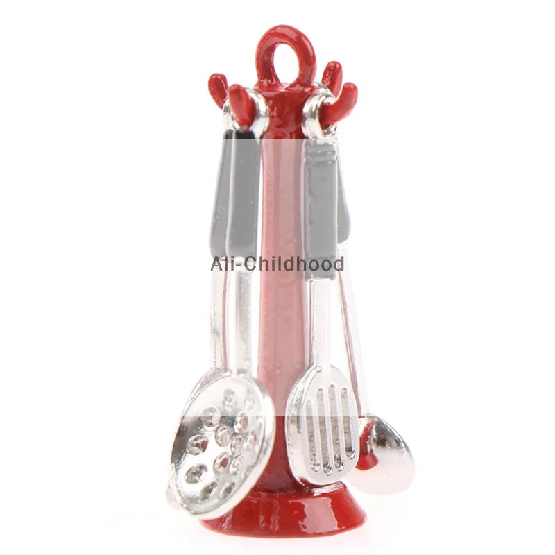 1 Set 1:12 Mini Kitchen Cooking Miniature Kitchen Utensils Sets Doll Kitchen Set Mini Play House Toy Accessories