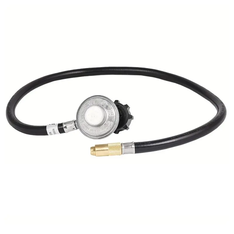 A25F-1-Piece 3FT Propane Adapter Hose And Regulator For 20 Lb Tank Weather And Corrode Resist