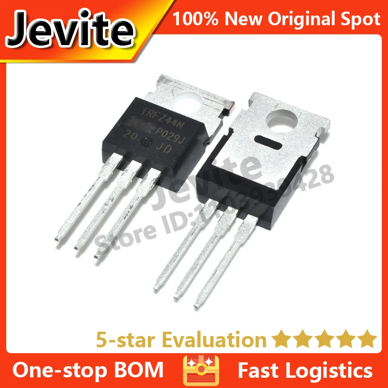 

Jevite 100% New Original electronics Controller 50 units/lote IRFZ44N IRFZ44NPBF 55V 49A TO-220 MOSFET Transistor