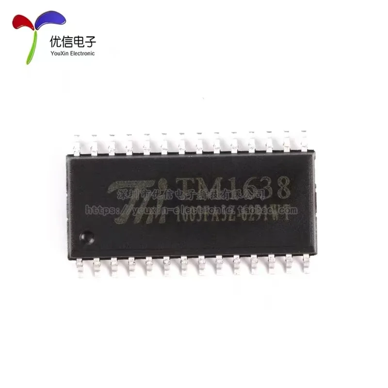 10Pcs 100% New TM1628 TM1628A TM1638 TM1640 TM1640B TM1621C TM2313 TM2314 SOP-28 TM1624 SOIC-24