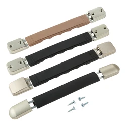 2PC Brown/Black Suitcase Luggage Handle Travel Suitcase Luggage Case Handle Strap Carrying Handle Grip Strap Spare Box Bag Parts