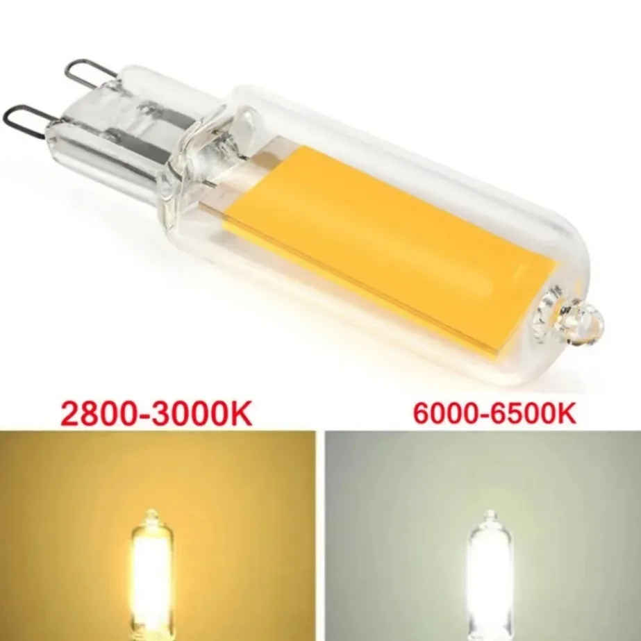 PaaMaa Super Bright G9  LED Light Bulb 7W 9W 12W15W 220V Glass Lamp  Constant Power Light LED Lighting G9 COB Bulbs