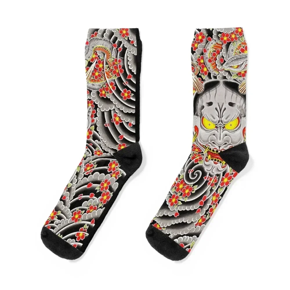 

Goro Majima's Hannya Yakuza 0 Socks loose warm winter floral soccer anti-slip Socks Woman Men's