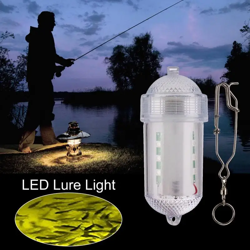 Underwater Fishing Light Deep Sea LED Fishing Luring Light Long Battery Life Night Fishing Tools For Kayaking Fishing Dock