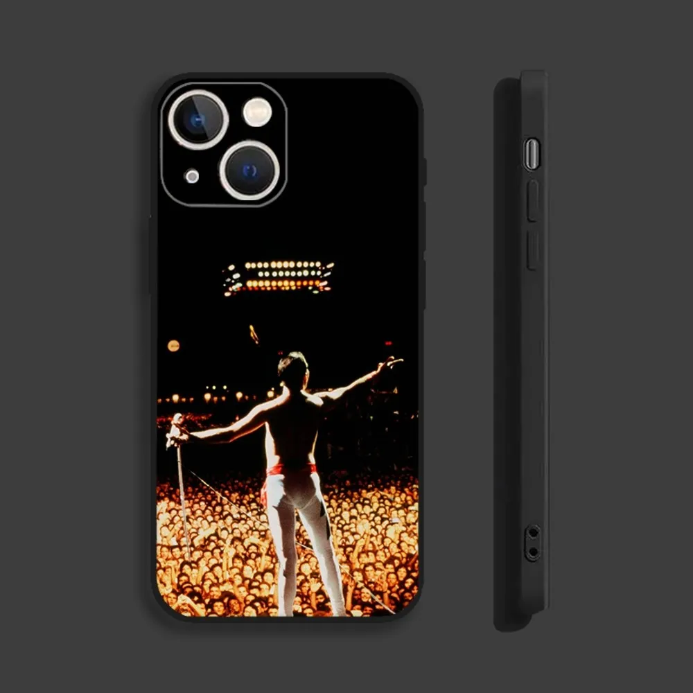 Freddie Mercury Queen Phone Case For iPhone 15,14,13,12,11 Plus,Pro,Max,XR,XS,X,7,8 Plus,SE,Mini Silicone Soft