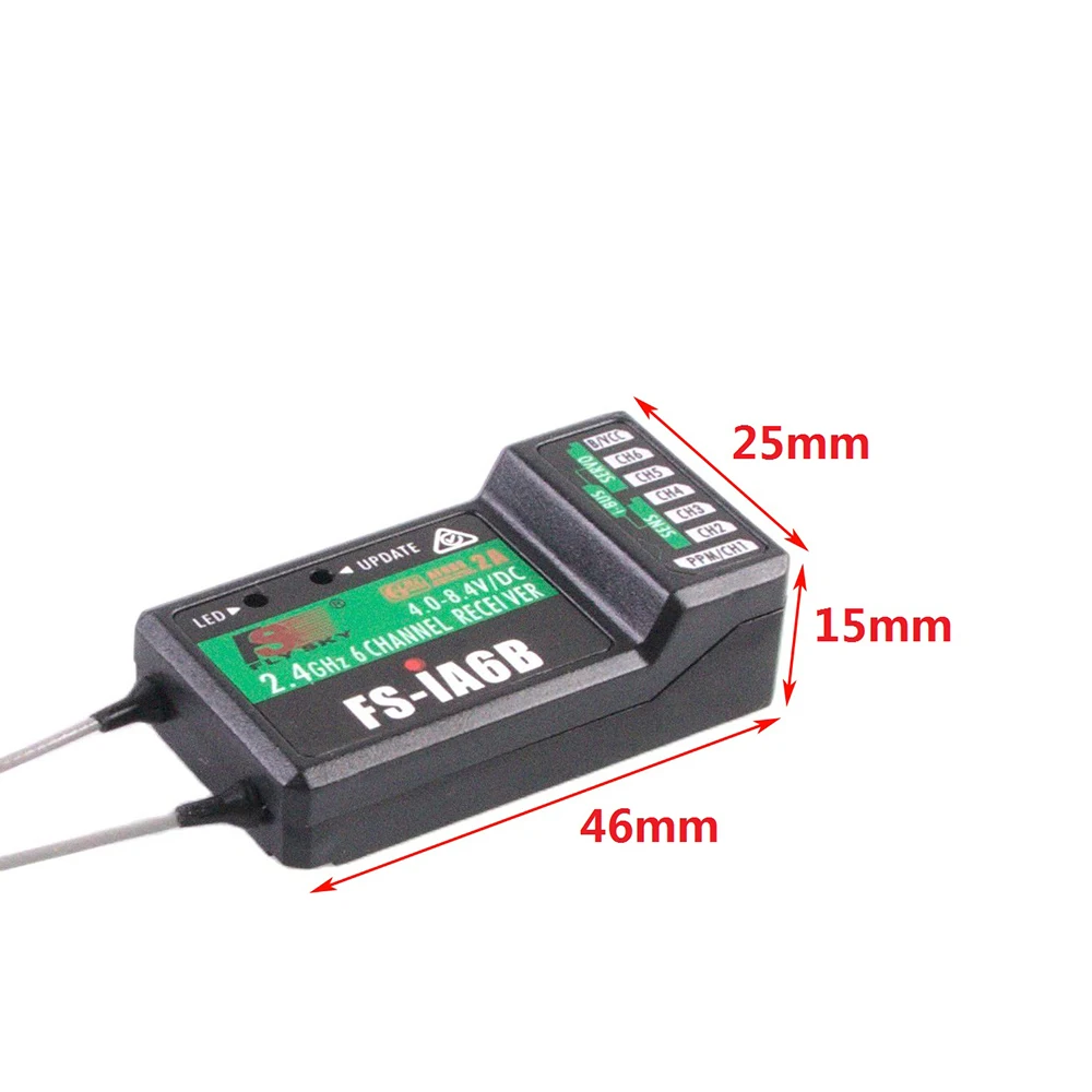 FlySky FS-iA6B iA6B 2.4G 6CH AFHDS สำหรับ FS-i10 FS-i6 FS i6 เครื่องส่งสัญญาณ FPV Racer อะไหล่