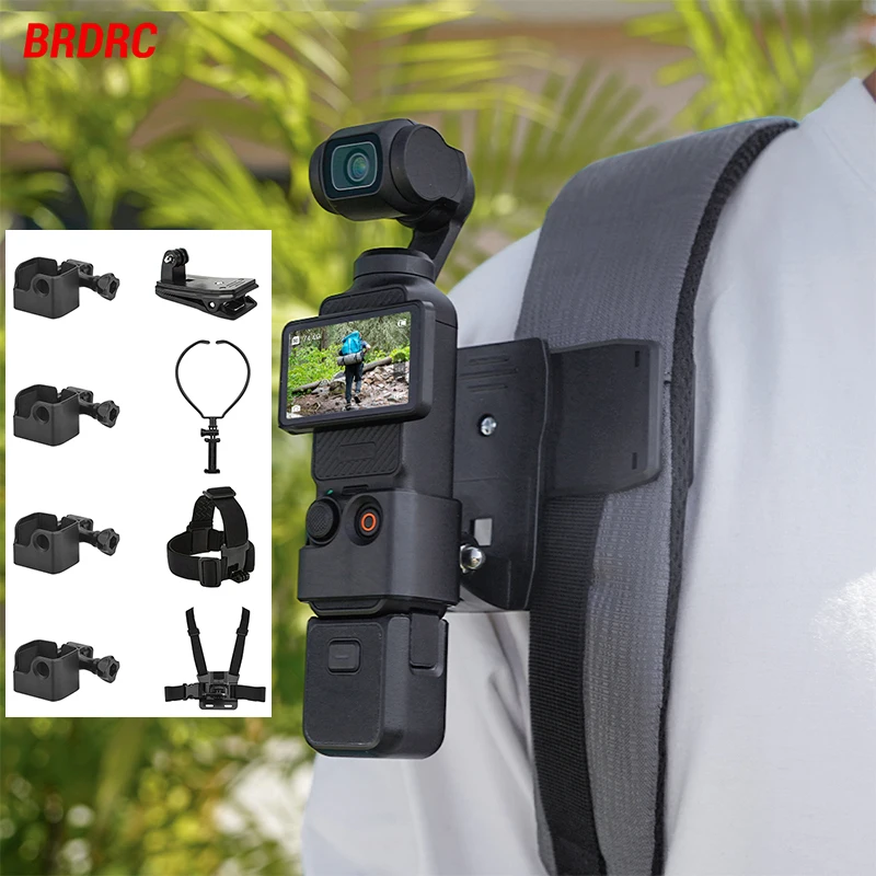 

for DJI Osmo Pocket 3 Extended Adapter Backpack Clip Headband Chest Belt Handheld Gimbal Camera Accessories Combo