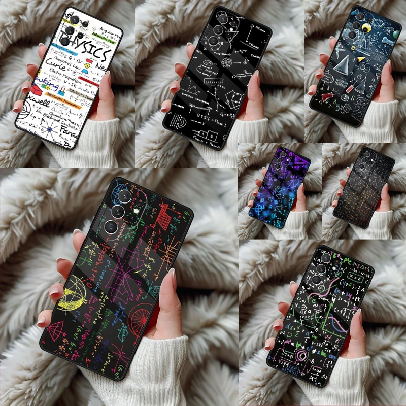 Funny Maths and Physics Design Phone Case For Samsung Galaxy S24 S25 S26 Ultra S22 S23 Plus S21 S20 FE Note10 TPU Cover