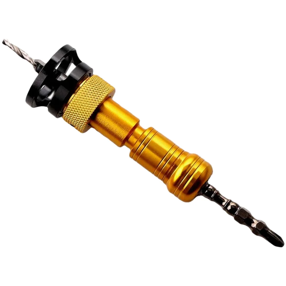 Countersink Drill Bit Designed for Dual Function Use in Wood Drilling and Countersinking with Depth Adjustment