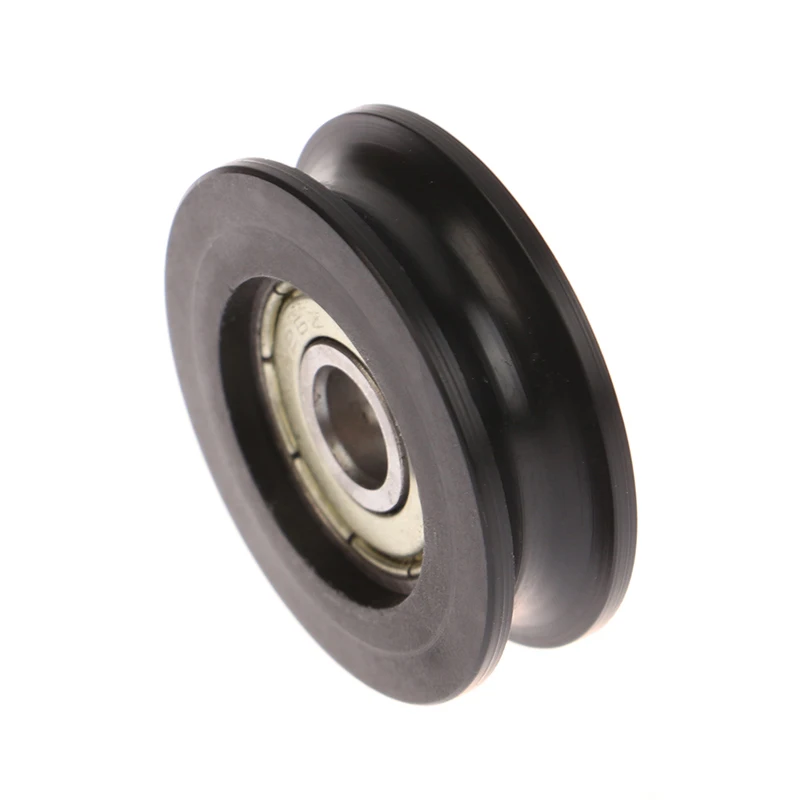New For Slide Door Window U Groove Roller Pulley 626 Bearing Steel Bearing Roller Injection-coated U-shaped Pulley Wheel