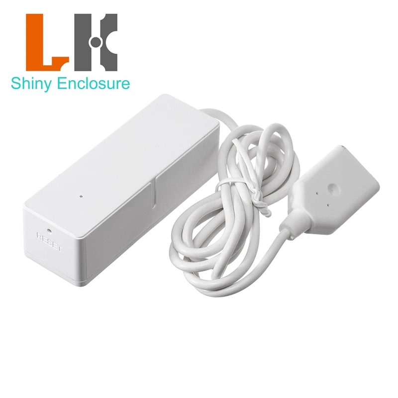 

70x25x21mm WiFi Water Leak Detection Sensor Housing Small ABS Plastic Enclosure 2xAAA Battery Powered Electronic Sensor Box