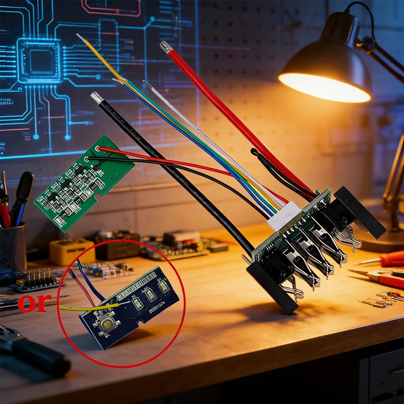 

DCB200 Battery Protection Board 18V 20V Li-Ion Battery BMS PCB Charging Circuit Board for Power Tool Battery Replacement
