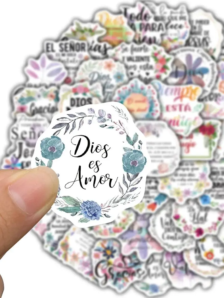 AliExpress 50PCS Spanish Motivational Text Stickers Motivational Waterproof Bicycle Stationary Scrapbooking Study Luggage Art Stickers