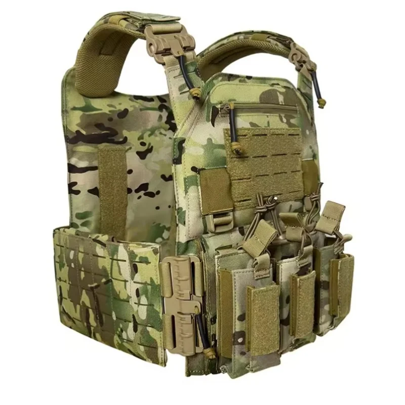

Tactical vest, quick disassembly twin-pack, lightweight laser-cut outdoor hunting-style black outdoor equipment vest, of high qu