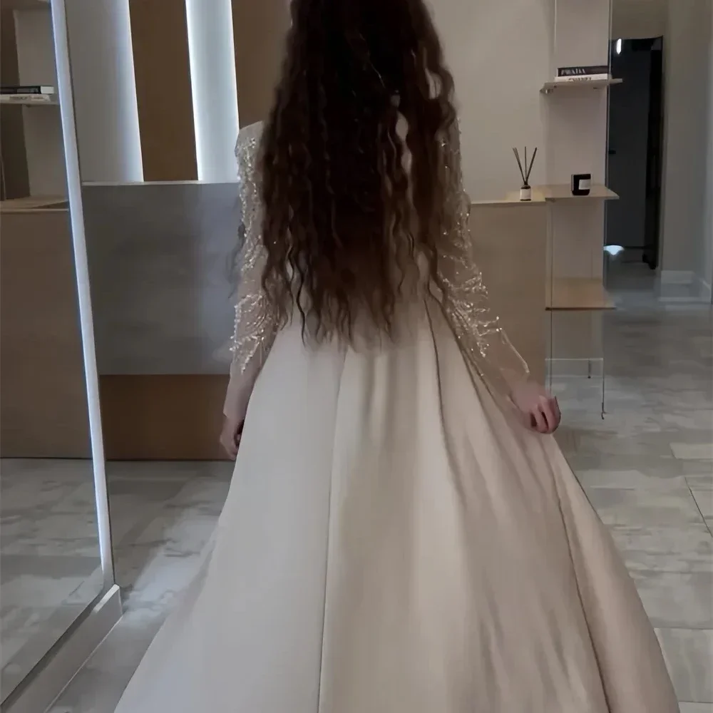 Customized Prom Dresses Women Gown Formal Square Collar Column Floor Length Skirts Shirred Draped Beading Pearl Bespoke