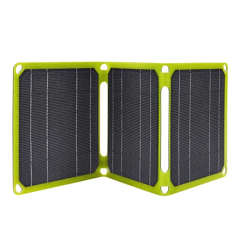 ETFE Solar Panel 21W 40W High Power Monocrystalline Waterproof Foldable Outdoor Cells Battery Charger for Mobile Phone Travel