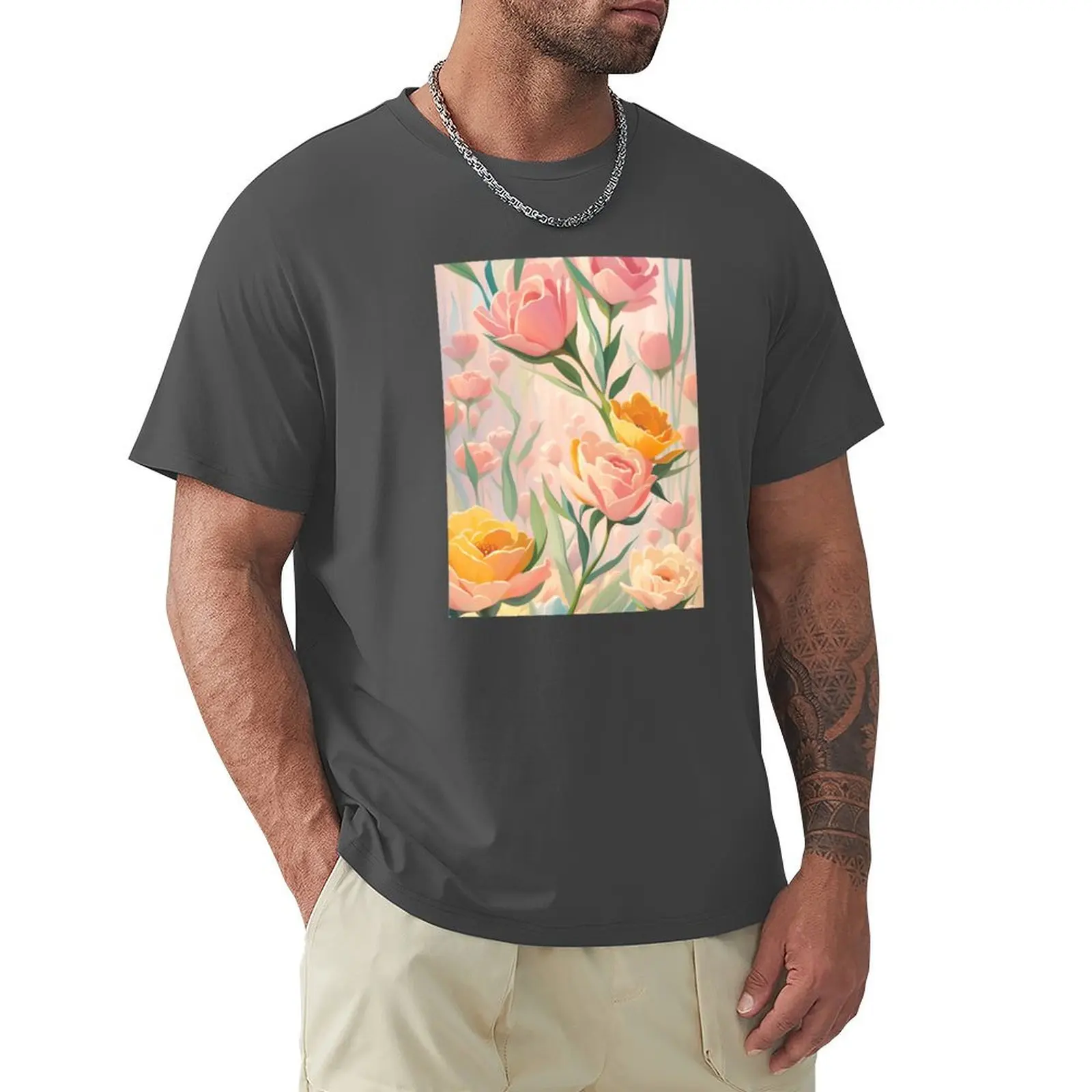 Paris Patterns No. 33 - Flower Art. Jardin de Fleurs Collection…By Carraann T-Shirt vintage clothes plain t shirts men