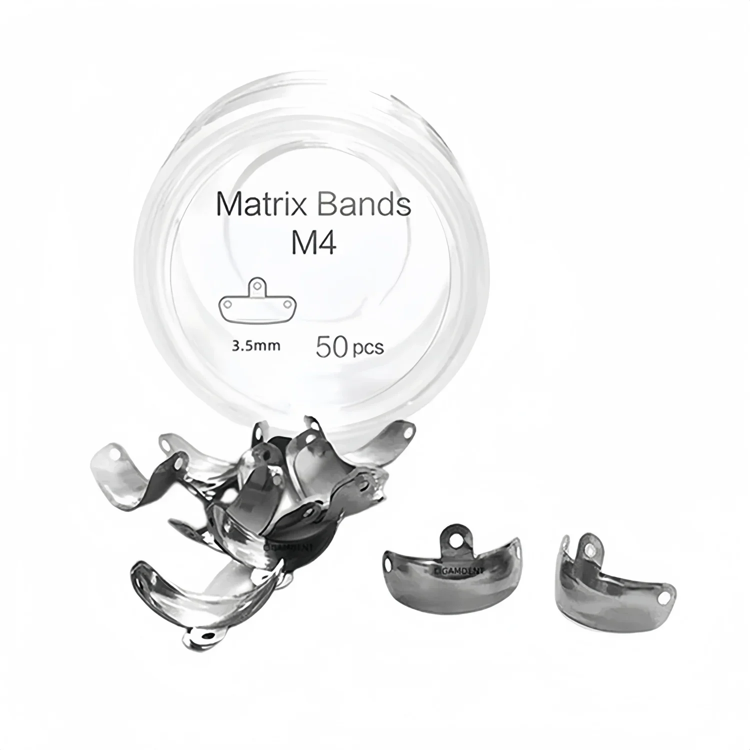 Dental Matrix Bands Clamp Sectional Contoured Matrix System Metal Matrices Nickel Titanium Clamping Ring 4 Sizes Tools