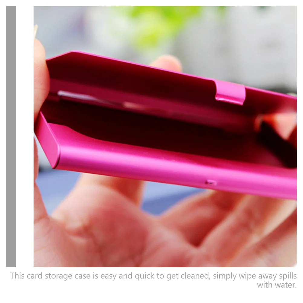 

2Pcs Metal Sublimation Card Holder Business Card Box Heat Transfer DIY Blank Case Compact Portable Storage Blank Name Cards Box