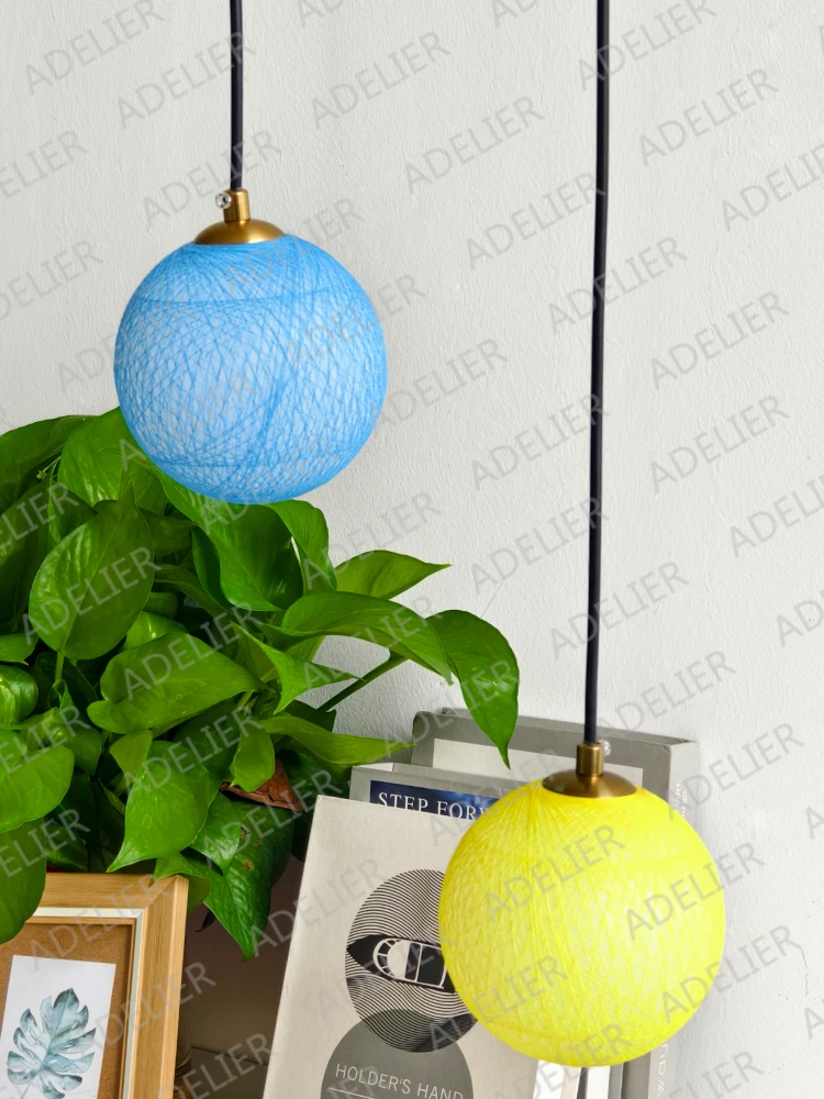 Colorful ball decorative hanging lamp Modern Living room Dining Bedroom Decor Lighting Fixture