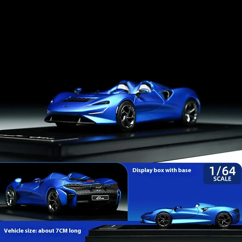 LCD 1:64 Elva Legering Hypercar Model Simulatie Collectible met displaybasis Opbergdoos Limited Edition statische auto voor volwassenen