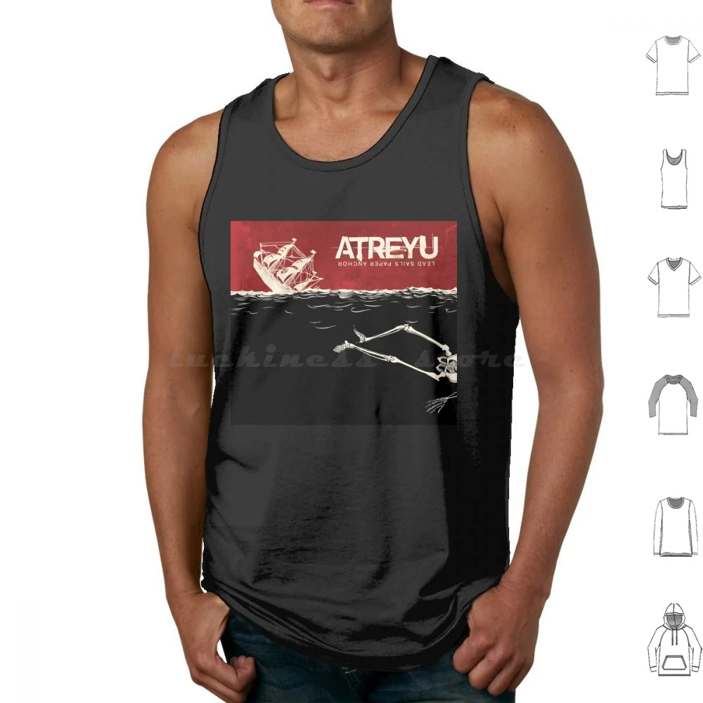 Band Logo Atreyu Music Tank Tops Print Cotton Band Logo Atreyu Music