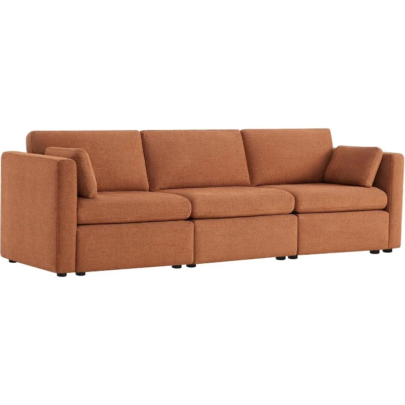 Oversized Modular Sectional Convertible Fabric Sofa Set, FSC Certified Extra Large Sectional Deep Seat Couch for Living Room