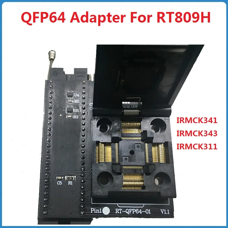 

QFP64 Adapter For RT809H Universal Programmer Burning Seat Inverter Air Conditioner MCU IRMCK341 IRMCK343 IRMCK311 Socket